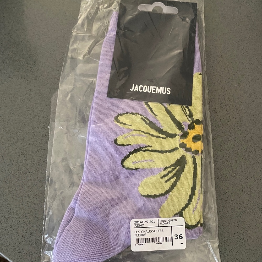 Jacquemus Purple Les Chaussettes Fleurs Socks 36/38
